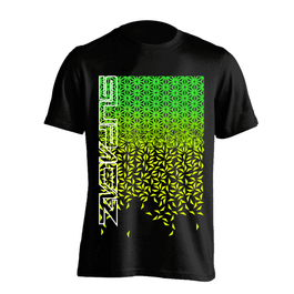 Tricou Ciclism SUPACAZ Star Fade (S/S) - Verde/Galben XS