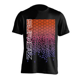 Tricou Ciclism SUPACAZ Star Fade (S/S) - Orange/Roz/mov S