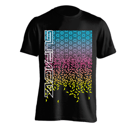 Tricou Ciclism SUPACAZ Star Fade (S/S) - Albastru/Roz/Galben XL