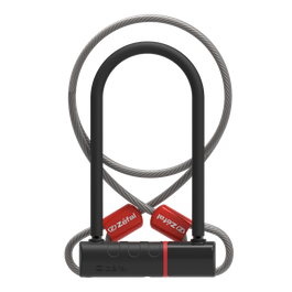 Antifurt U-Lock ZEFAL K-Traz U11 11mm + Cablu 10mm/120cm - Grey/Black