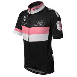 Tricou Ciclism Copii FUNKIER Saletti (S/S) - Pink/Black