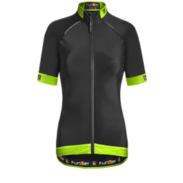 Tricou Termic Ciclism FUNKIER Bernalda Pro Aqua - Black/Yellow neon