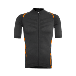 Tricou Ciclism FUNKIER Respirare Elite (S/S) - Gri/Portocaliu