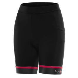Pantaloni scurti alergare FUNKIER Marsala - Negru/Roz