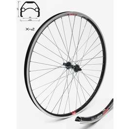 Roata Fata CROSSER X2 36H 28'' QR - Frana V-brake cu Butuc JY751 | capsata