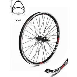 Roata Fata CROSSER X3 36H 24'' Piulita - Frana V-brake cu Butuc JY753