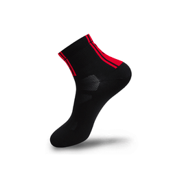 Sosete Ciclism FLR Elite 9cm - Black/Red