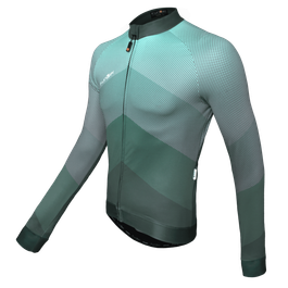 Tricou Ciclism FUNKIER Piacenza-L-2 Pro Men (L/S) - Ocean Green