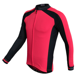 Tricou Termic Ciclism Copii FUNKIER Firenze-LW Winter (L/S) - Pink