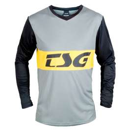 Tricou Ciclism TSG Walf (L/S) - Grey Black