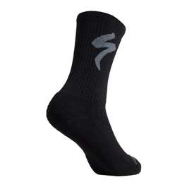 Sosete Ciclism SPECIALIZED Merino Midweight Tall Logo - Black