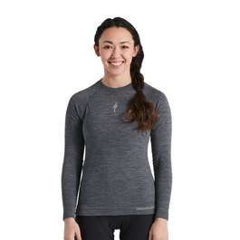 Bluza de Corp Termica SPECIALIZED Women's Merino Seamless Baselayer (L/S) - Grey