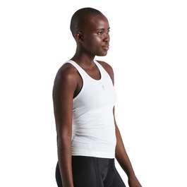 Bluza de Corp fara Maneci SPECIALIZED Women's Seamless Light Baselayer - White S/M