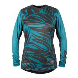 Tricou Ciclism TSG Floral (L/S) - Ocean Depths-Black