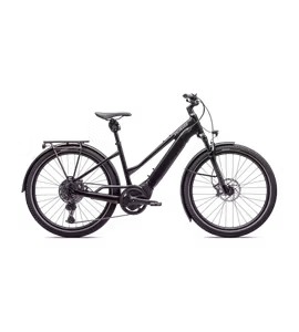 Bicicleta SPECIALIZED Turbo Vado 5.0 Step-Through - Gloss Castblack/Satin Silver Reflective